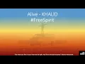 Alive Karaoke - Khalid (Lyrics + Instrumental)