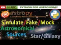 PYTHON Astropy How To Simulate Astronomical Sources Python For Astronomy DESI ASTRO