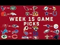 Week 15 NFL Game Picks NFL