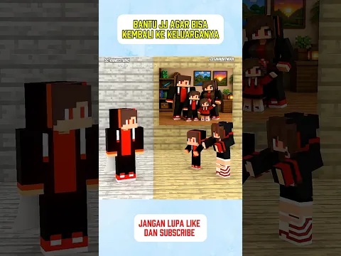 bantu JJ agar bisa kembali ke keluarganya #minecraft #roblox #shorts