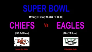 KANSAS CITY CHIEFS - PHILADELPHIA EAGLES: SUPERBOWL 2023 - Finale im American Football in den USA