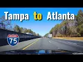 Driving From Tampa Florida to Atlanta Georgia interstate 75 North I 75 highway 75