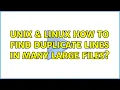 Unix Linux How to find duplicate lines in many large files 4 Solutions