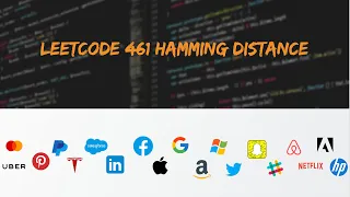 Leetcode 461 Hamming Distance Bits Manipulation