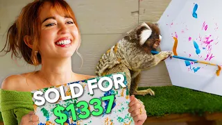 Teaching The Animals To Paint For Charity 