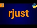 Python String rjust