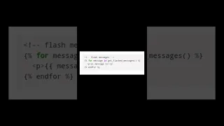 Flask Message Flashing - get
