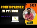 configparser in python config ini in python viraj - py