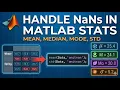 MATLAB Statistics Tutorial Mean Median Mode Standard Deviation