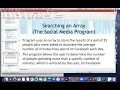 One Dimensional Arrays Part II