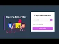 Captcha Generator in HTML CSS JavaScript