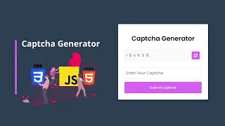 Captcha Generator in HTML CSS JavaScript