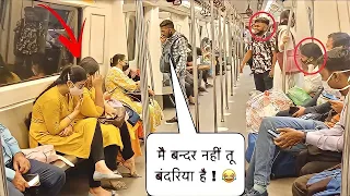 best metro prank of 2022 prank in metro baghel king