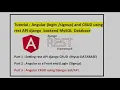 Tutorial Angular login signup and CRUD using rest API django backend MySQL Database