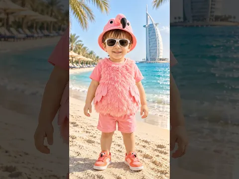 Little Boy Turns Into a Flamingo 🦩