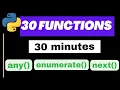 Learn these 30 Functions Python Tutorials Most Used Python Functions Ep 30