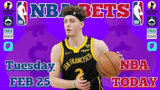 NBA Best Bets TODAY | Tuesday February 25 2025 | Player Props + Parlays + Predictions | FREE Picks