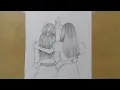 Download Lagu Best Friends Drawing ll Easy drawing ideas ll #drawing #easydrawingideas #pencildrawing #artideas