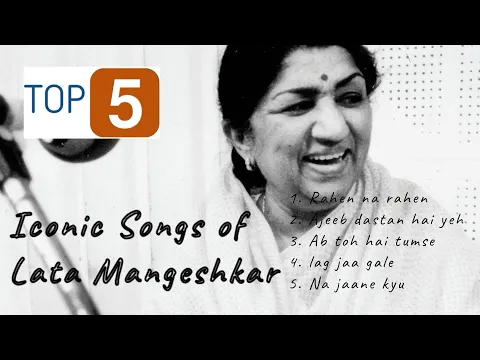 Download MP3 Lyrical - Top 5 iconic Lata Mangeshkar lyrical songs #legendary #latamangeshkar #lata #oldisgold