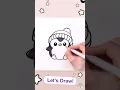 Cute Penguin Easy Drawing Coloring for Kids Toddlers