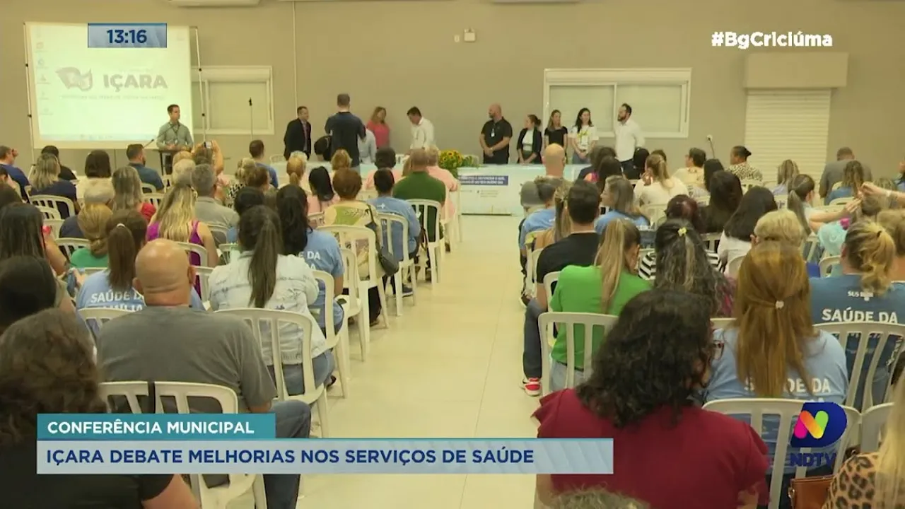 Içara debate melhoria nos serviços de saúde em conferência municipal do setor