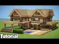 Minecraft How to Build a Large Wooden House - Tutorial 2018 Survival