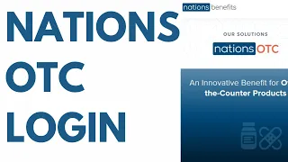 Nations OTC Login Sign in Catalog Online Ordering