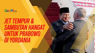 Jet Tempur Iringi Kedatangan Prabowo, Sahabat Lama Raja Abdullah II Menyambut di Yordania