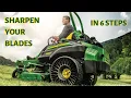 How to sharpen the blades on your mower John Deere