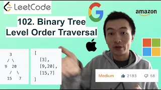 LeetCode 102 Binary Tree Level Order Traversal - Interview Prep Ep 70