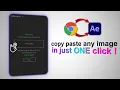 Copy Paste any image directly into After Effects Free Script For After Effects