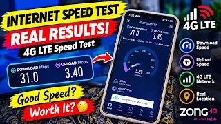 Zong 4G Internet Speed Test 2026 π₯ | 31 Mbps Download Speed!