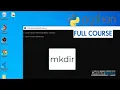 How to create files folders and run python program using CMD