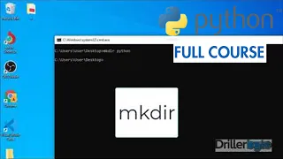 How to create files folders and run python program using CMD