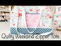 Quilty Weekend Zipper Tote TUTORIAL