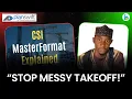 PlanSwift Tutorial How to Use CSI MasterFormat Template for Accurate Quantity Takeoff