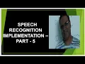 Guess the word Game Speech Recognition Implementation Python Speech Recognition Package tutorial 5