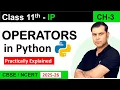Operators in Python CH-3 Python Fundamentals Class 11 IP