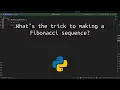 What s the trick to making a Fibonacci sequence The Trick to Fibonacci Sequences with