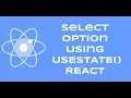 How To Bind State with Select Option Combo Box with Object on REACT Hook Component