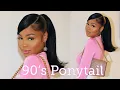 90 s Flipped Ponytail w Swoop Barbie Ponytail