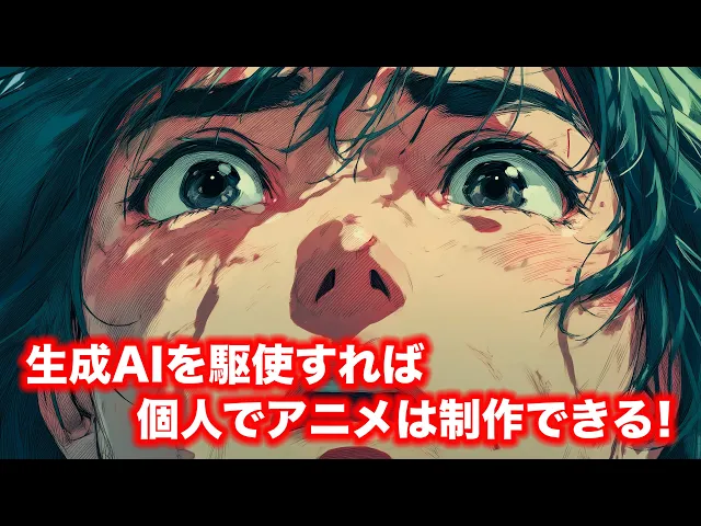 生成AIを駆使すれば個人でアニメは制作できる！(やってみよう！)／ 「AIドラマ」を制作してみませんか？