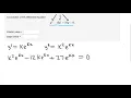Simple Second Order ODE WeBWork Example
