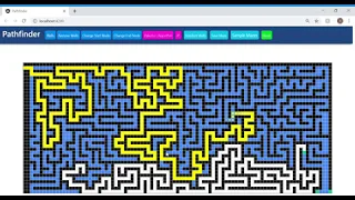 Pathfinding Visualizer Dijkstra s A algorithm - Made with Angular Typescript HTML CSS