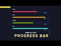 SIMPLE CSS PROGRESS BAR USING HTML CSS BOOTSTRAP CSS PROGRESS BAR