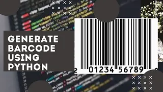 Generating a barcode using python barcode generator