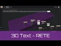 3D Text in Rete Editor