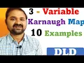 Three Variable Karnaugh Map 3 - Variable K-Map Simplification of Boolean Expressions DLD DE