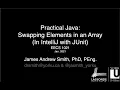 Practical Java Swapping Elements in an Array in IntelliJ