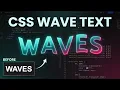 Want pro animations Create Wavy Text using